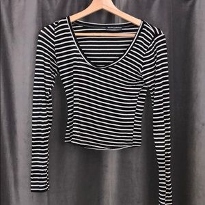 Brandy Melville striped crop top